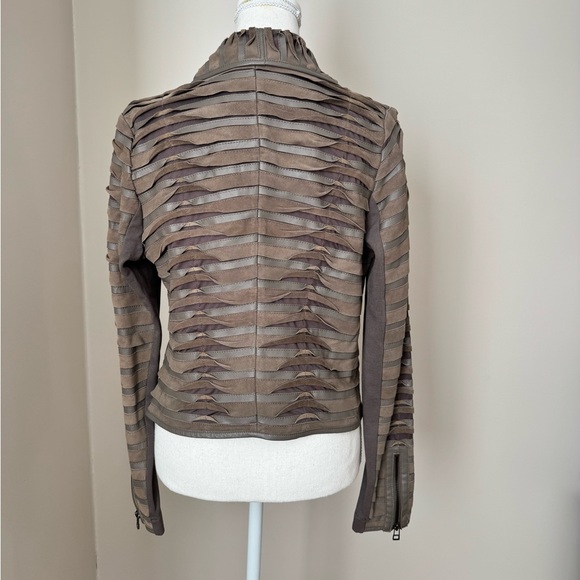 My Tribe Suede Leather Jacket Moto Asymmetrical size S - Picture 8 of 16